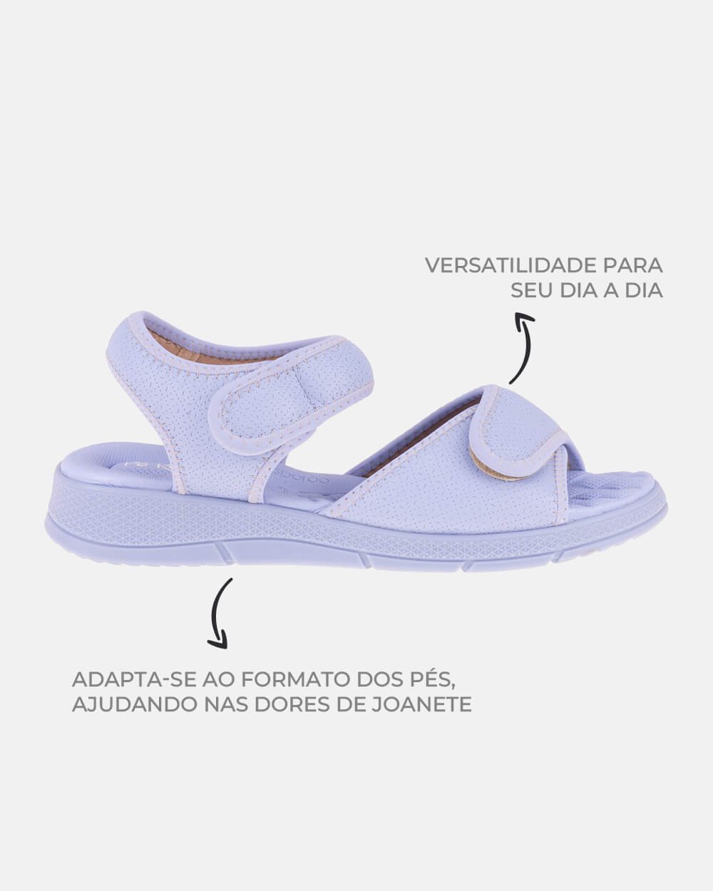 Sandália com tecnologia Wide Fit