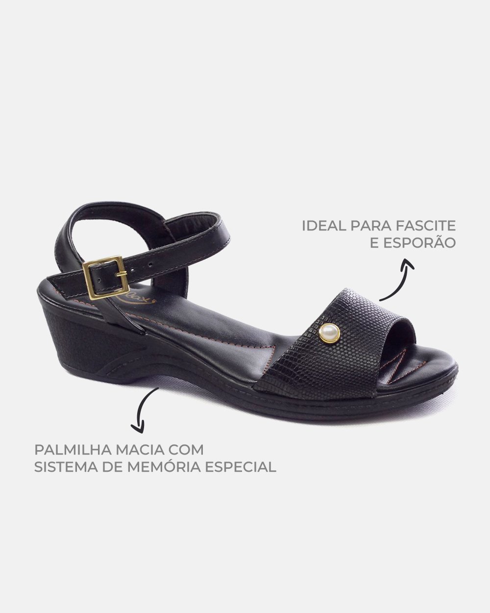 Sandália com tecnologia Wide Fit