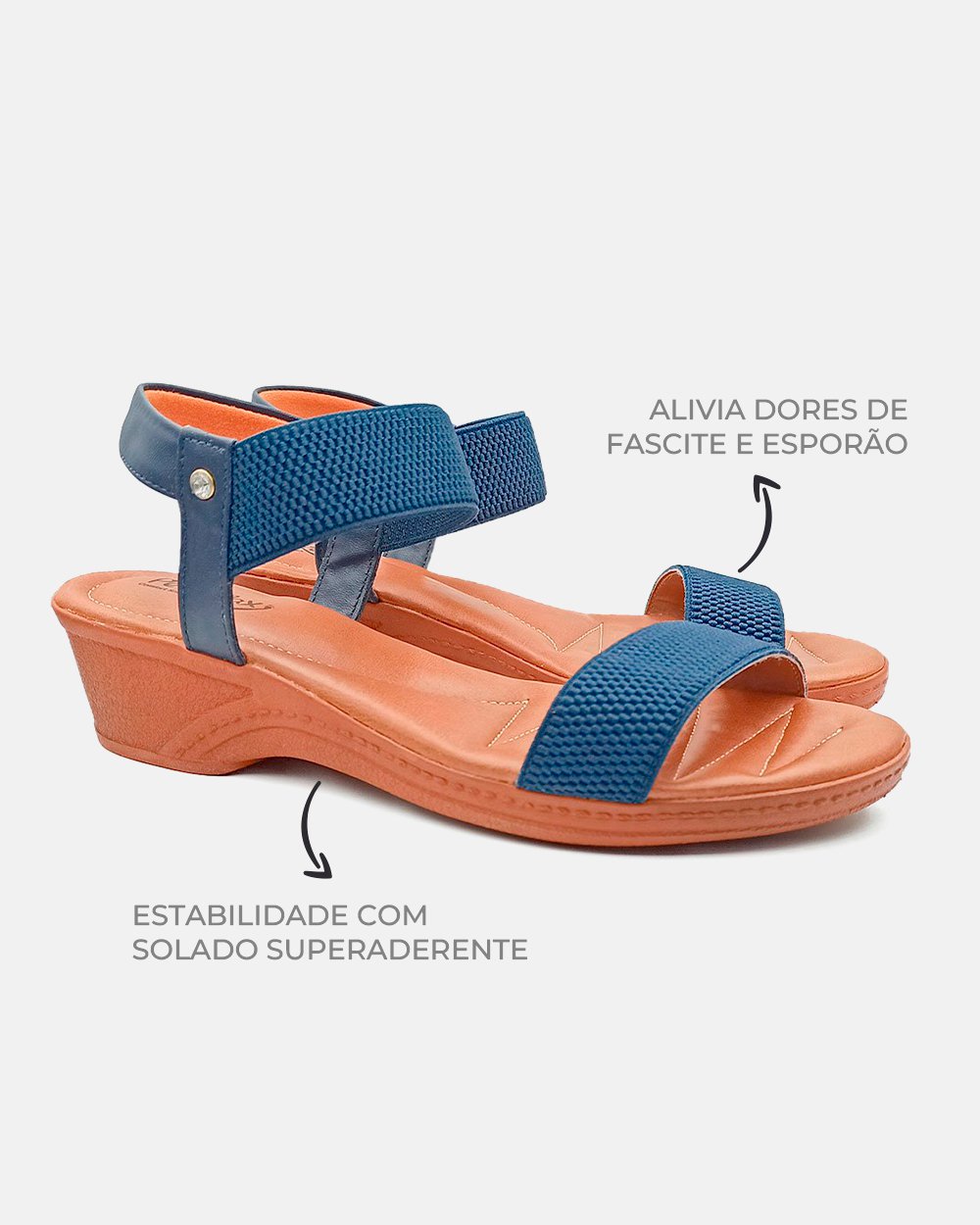 Sandália com tecnologia Wide Fit