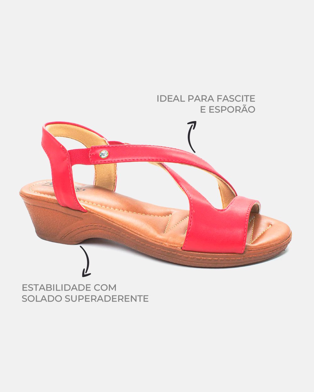 Sandália com tecnologia Wide Fit