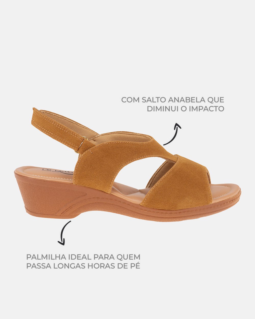 Sandália com tecnologia Wide Fit