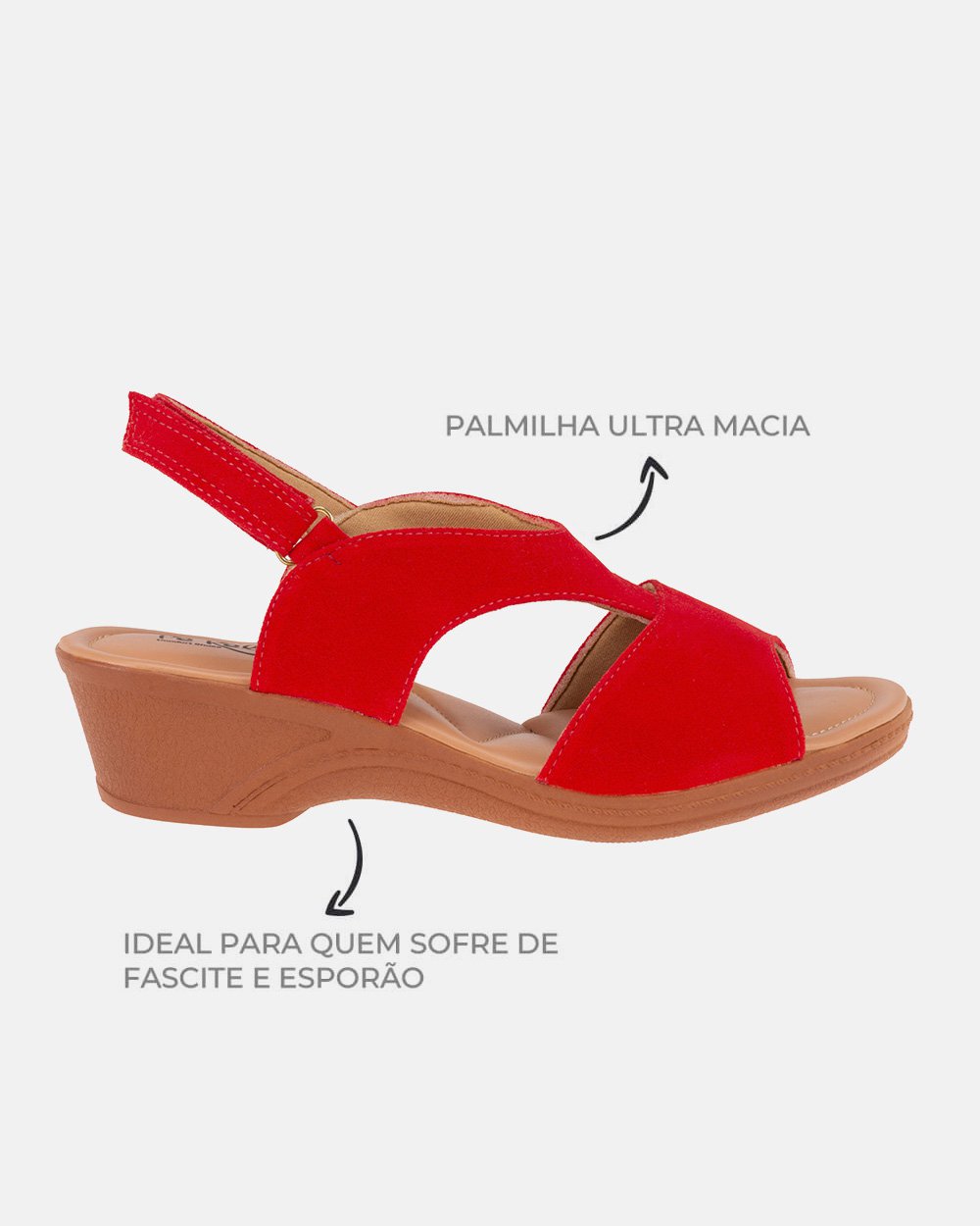 Sandália com tecnologia Wide Fit
