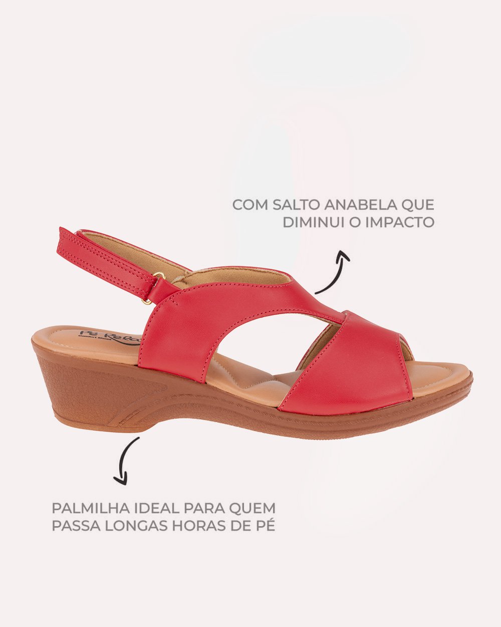 Sandália com tecnologia Wide Fit