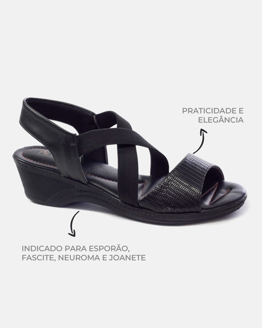 Sandália com tecnologia Wide Fit