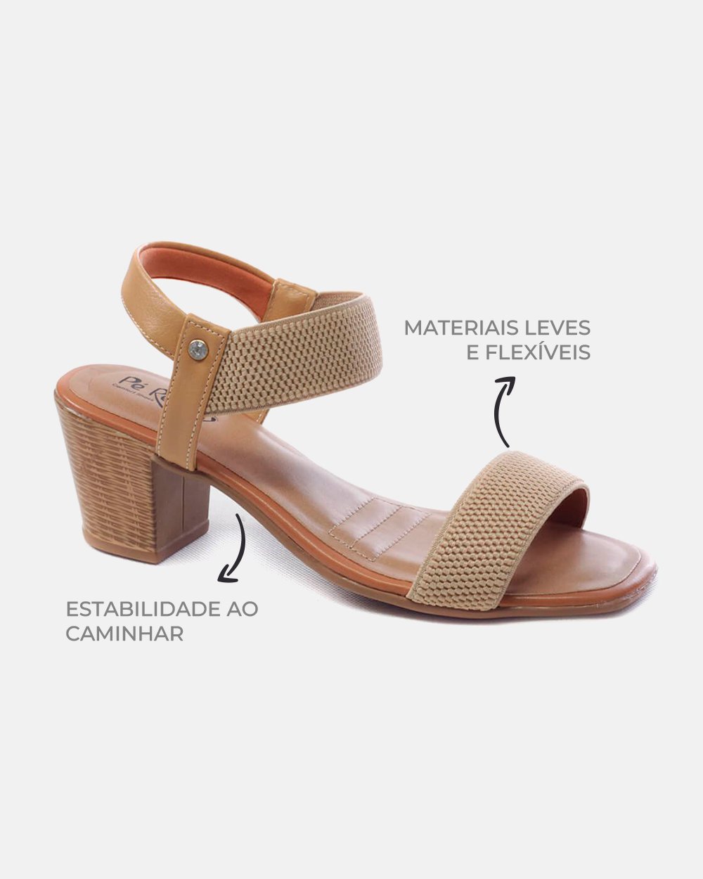 Sandália com tecnologia Wide Fit