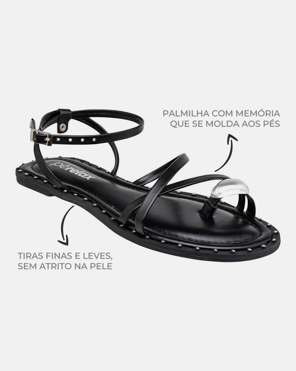 Sandália com tecnologia Wide Fit