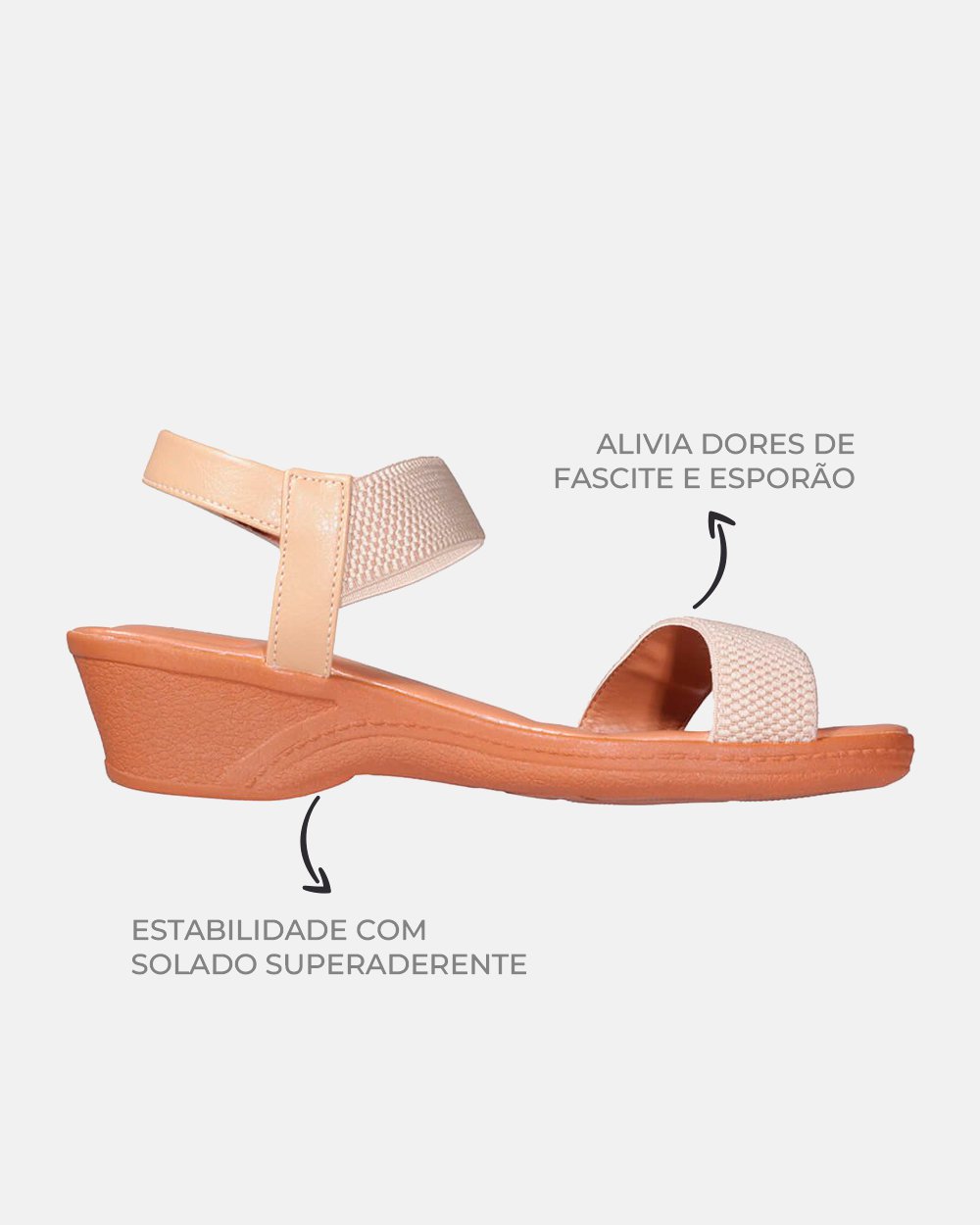 Sandália com tecnologia Wide Fit