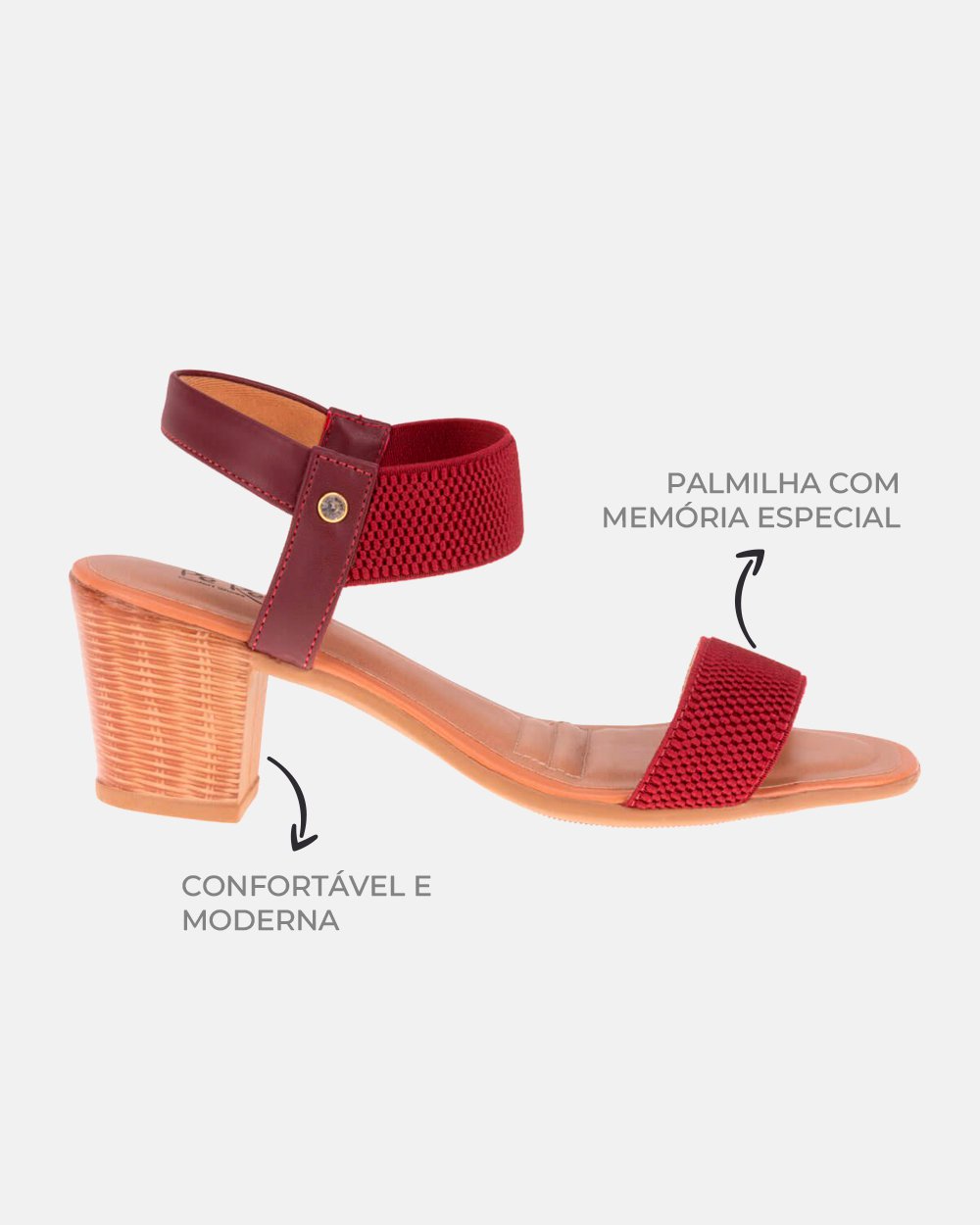 Sandália com tecnologia Wide Fit