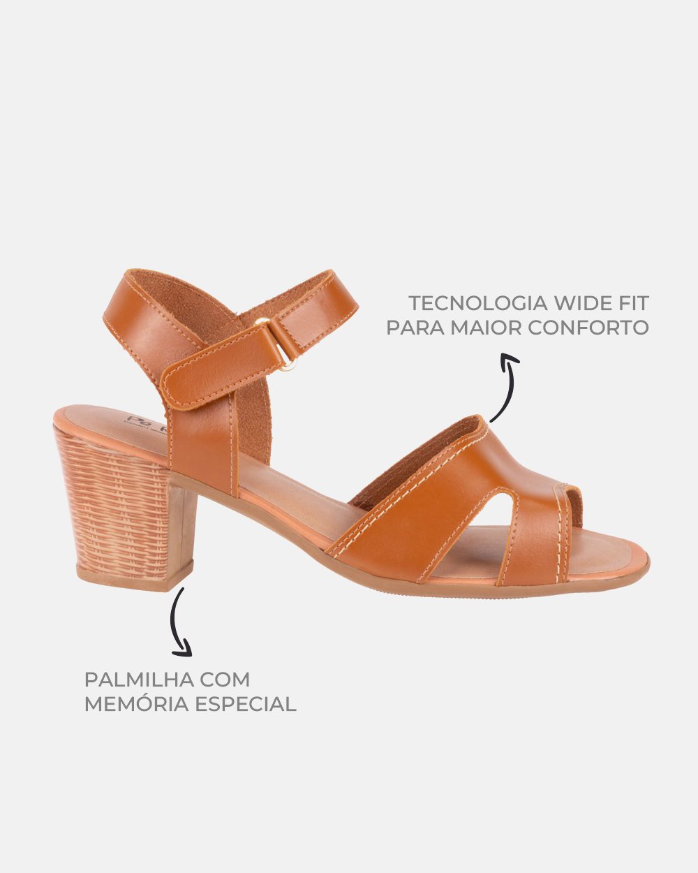 Sandália com tecnologia Wide Fit