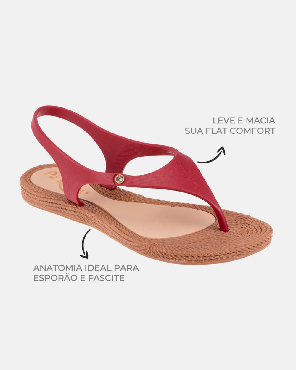 Sandália com tecnologia Wide Fit