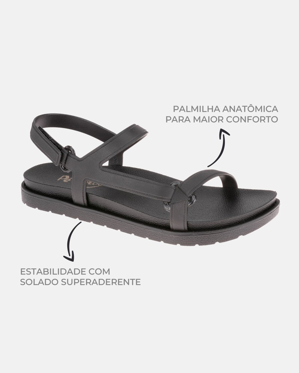 Sandália com tecnologia Wide Fit