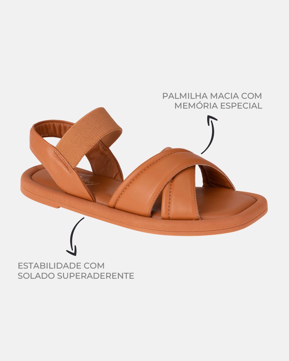Sandália com tecnologia Wide Fit
