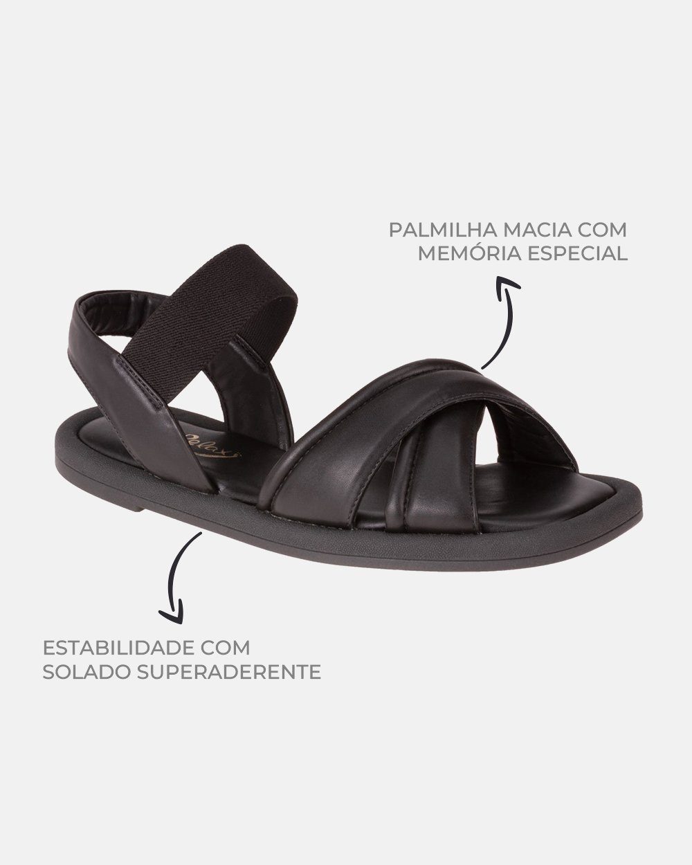 Sandália com tecnologia Wide Fit