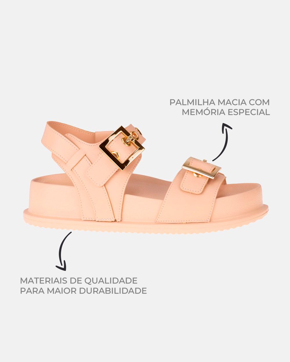 Sandália com tecnologia Wide Fit