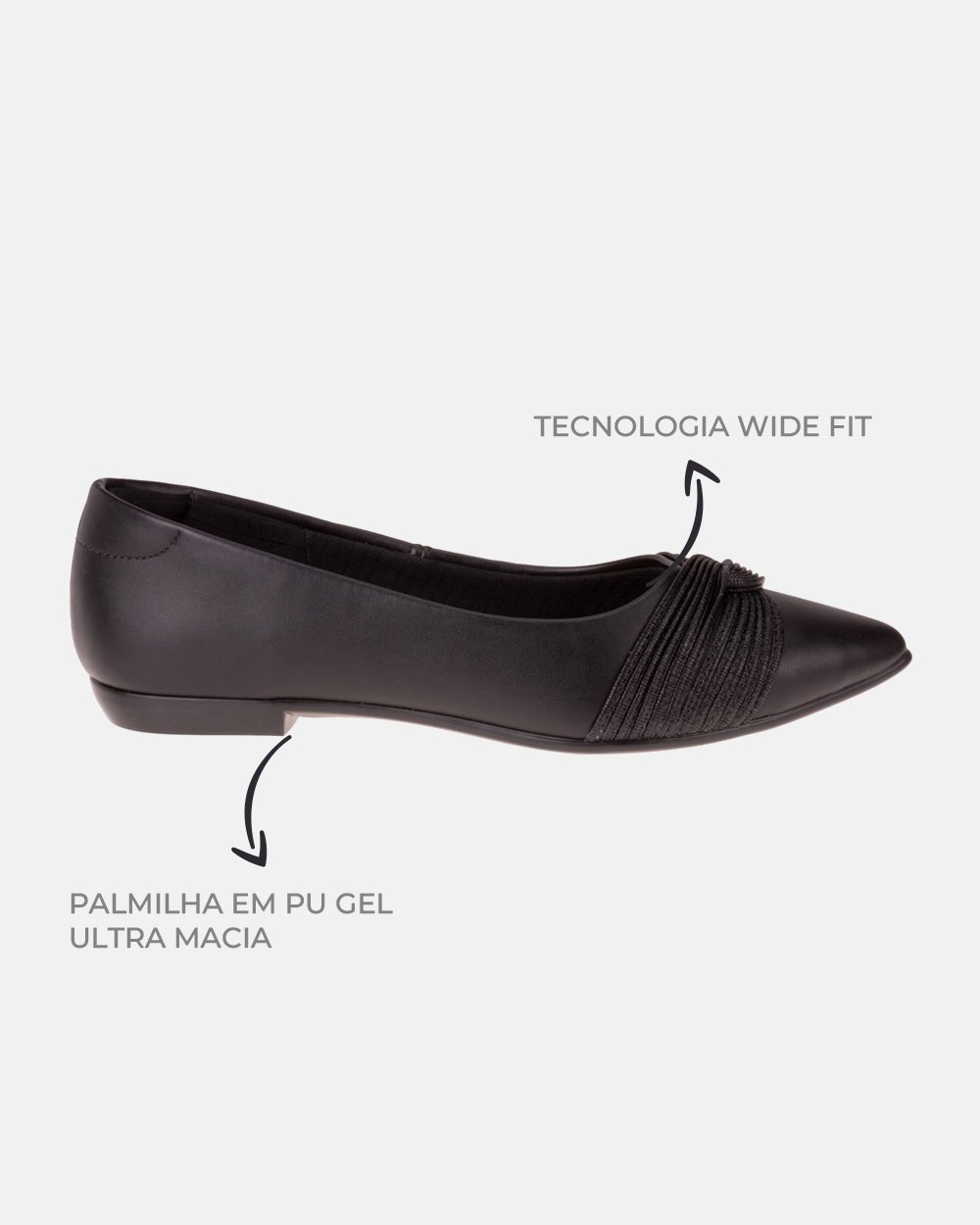 Sandália com tecnologia Wide Fit