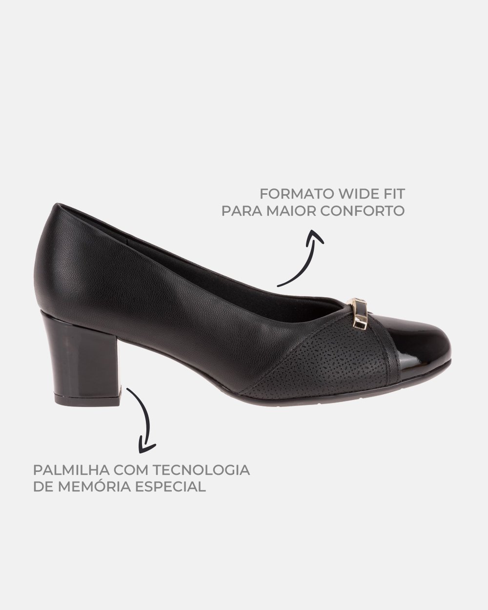 Sandália com tecnologia Wide Fit