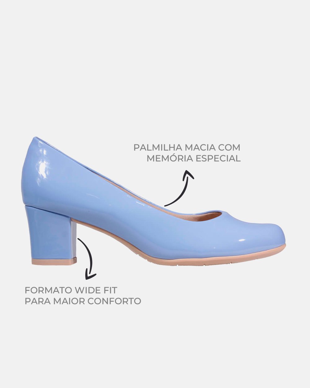 Sandália com tecnologia Wide Fit