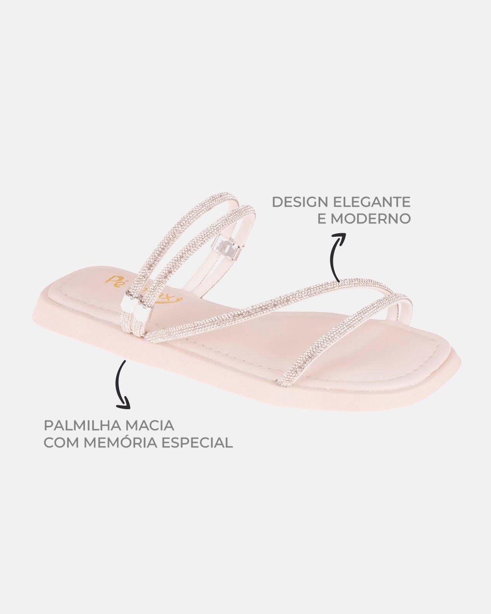 Sandália com tecnologia Wide Fit