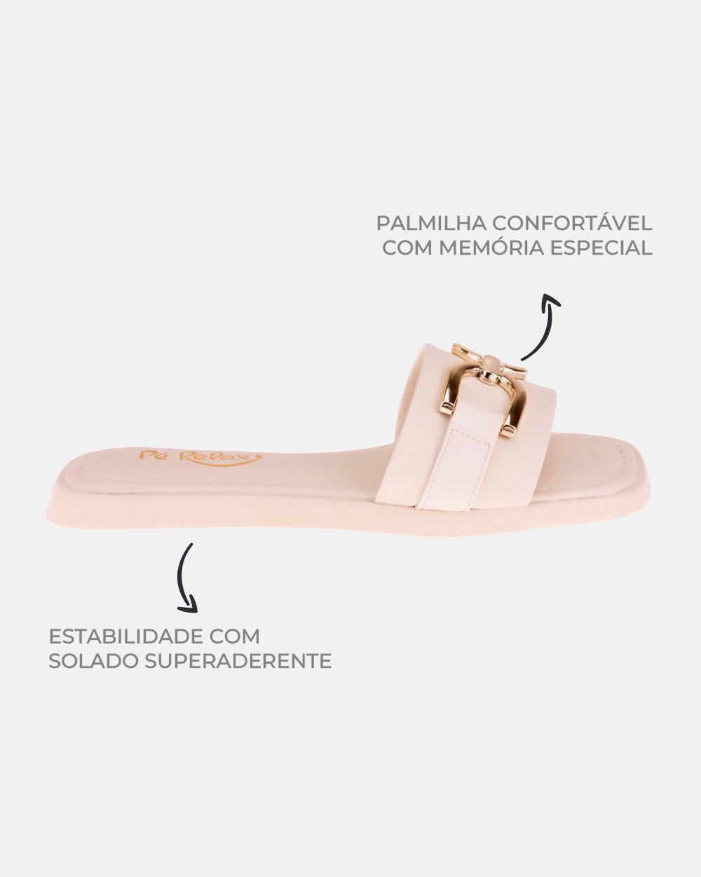 Sandália com tecnologia Wide Fit