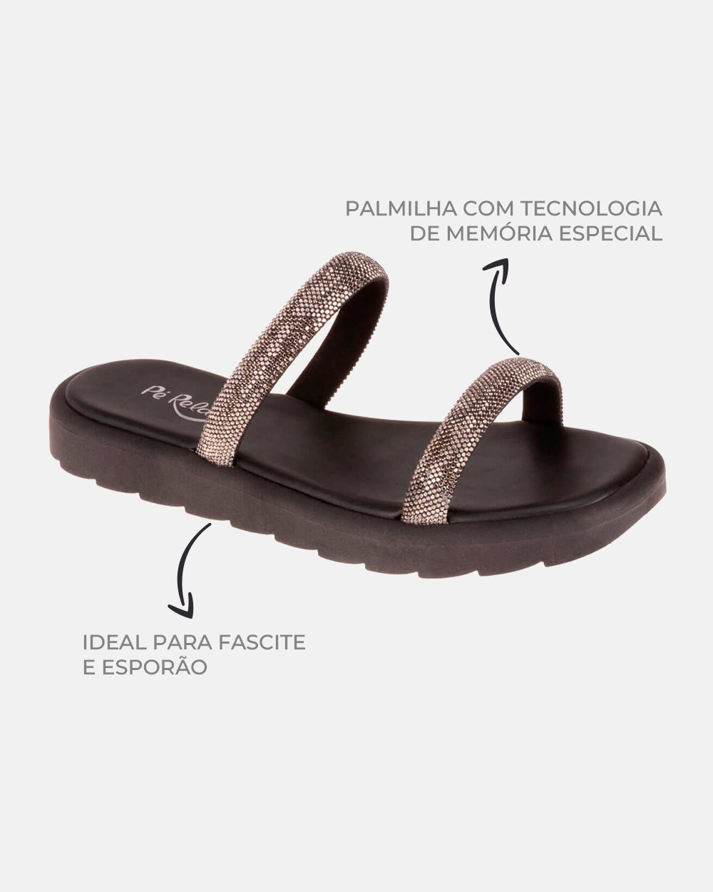 Sandália com tecnologia Wide Fit