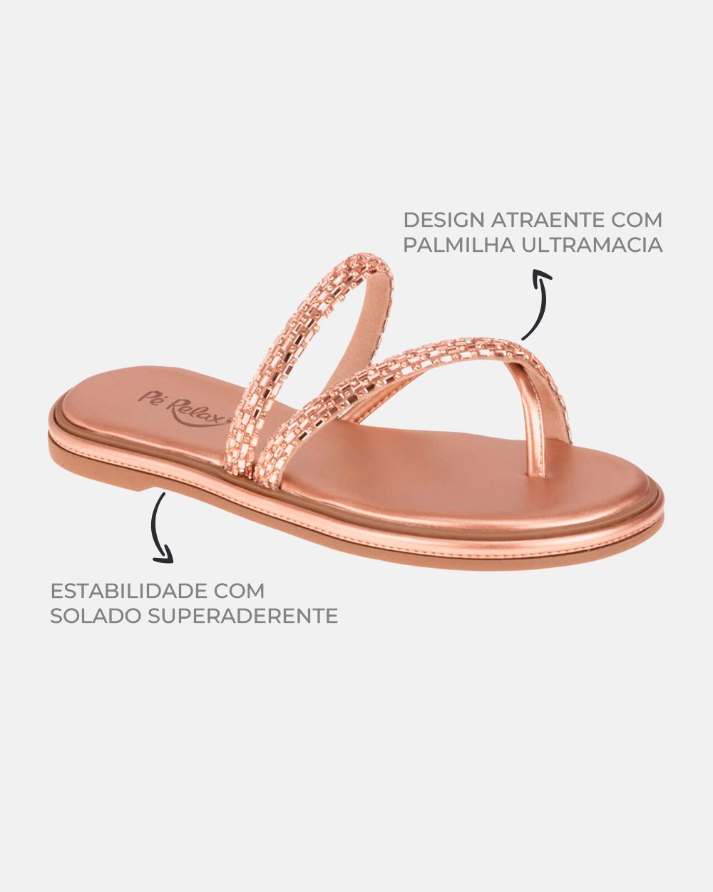 Sandália com tecnologia Wide Fit