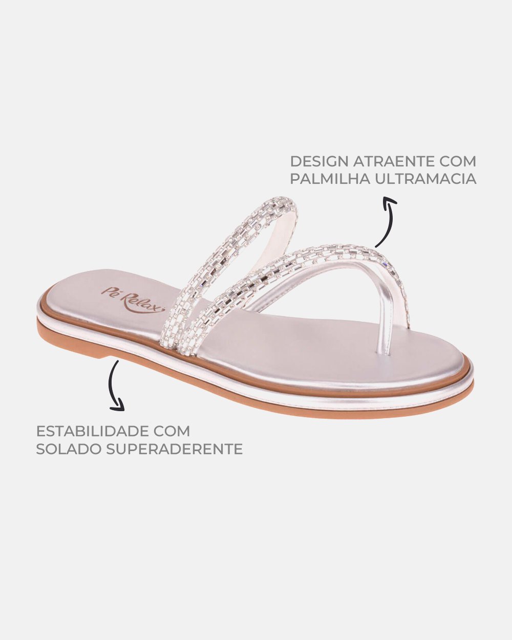 Sandália com tecnologia Wide Fit