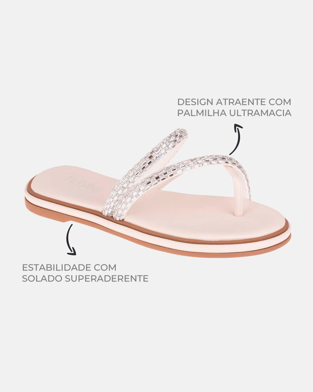 Sandália com tecnologia Wide Fit