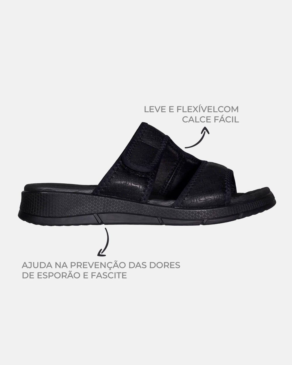 Sandália com tecnologia Wide Fit