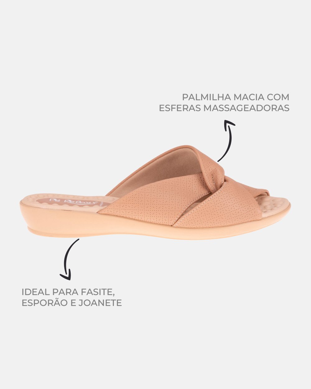 Sandália com tecnologia Wide Fit