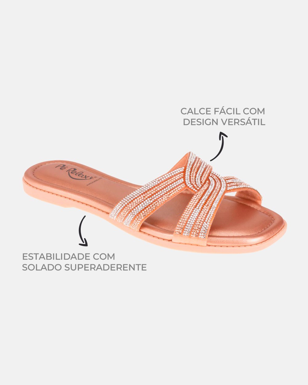 Sandália com tecnologia Wide Fit