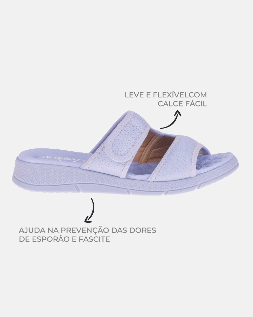 Sandália com tecnologia Wide Fit