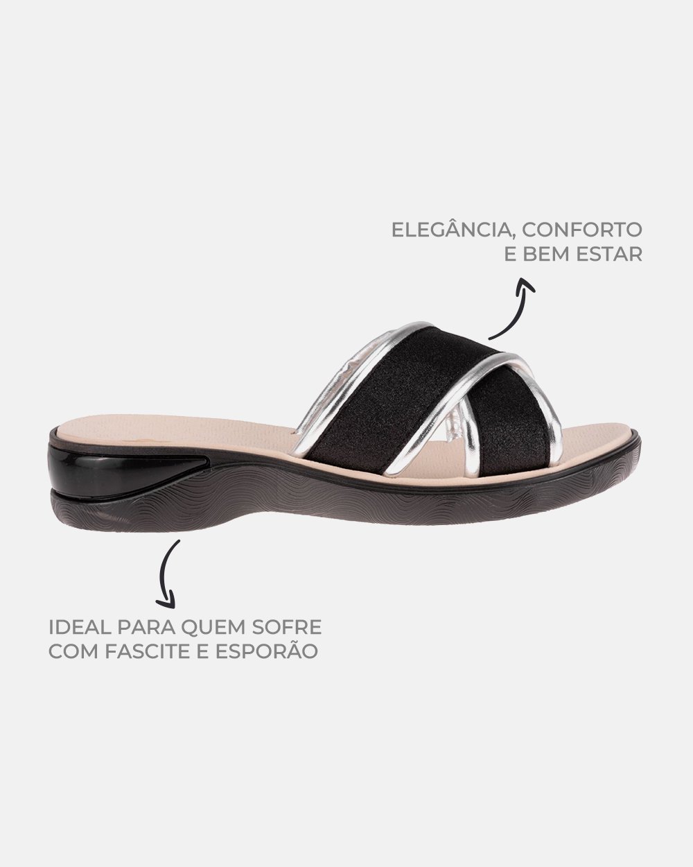 Sandália com tecnologia Wide Fit