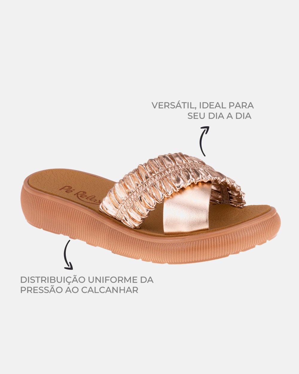 Sandália com tecnologia Wide Fit