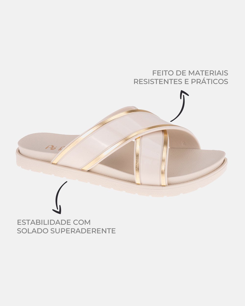 Sandália com tecnologia Wide Fit