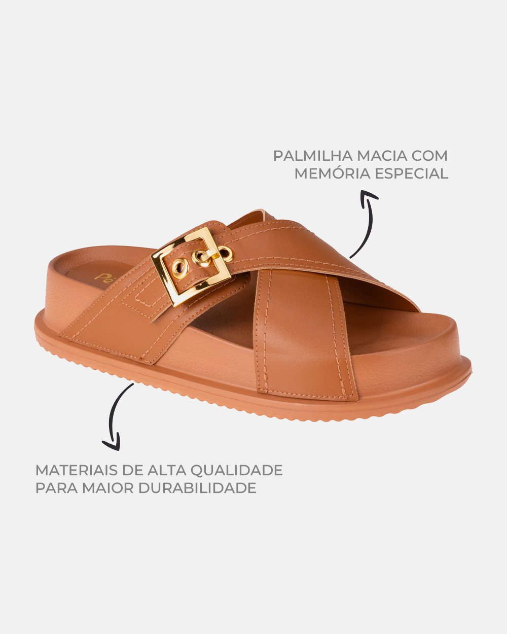 Sandália com tecnologia Wide Fit