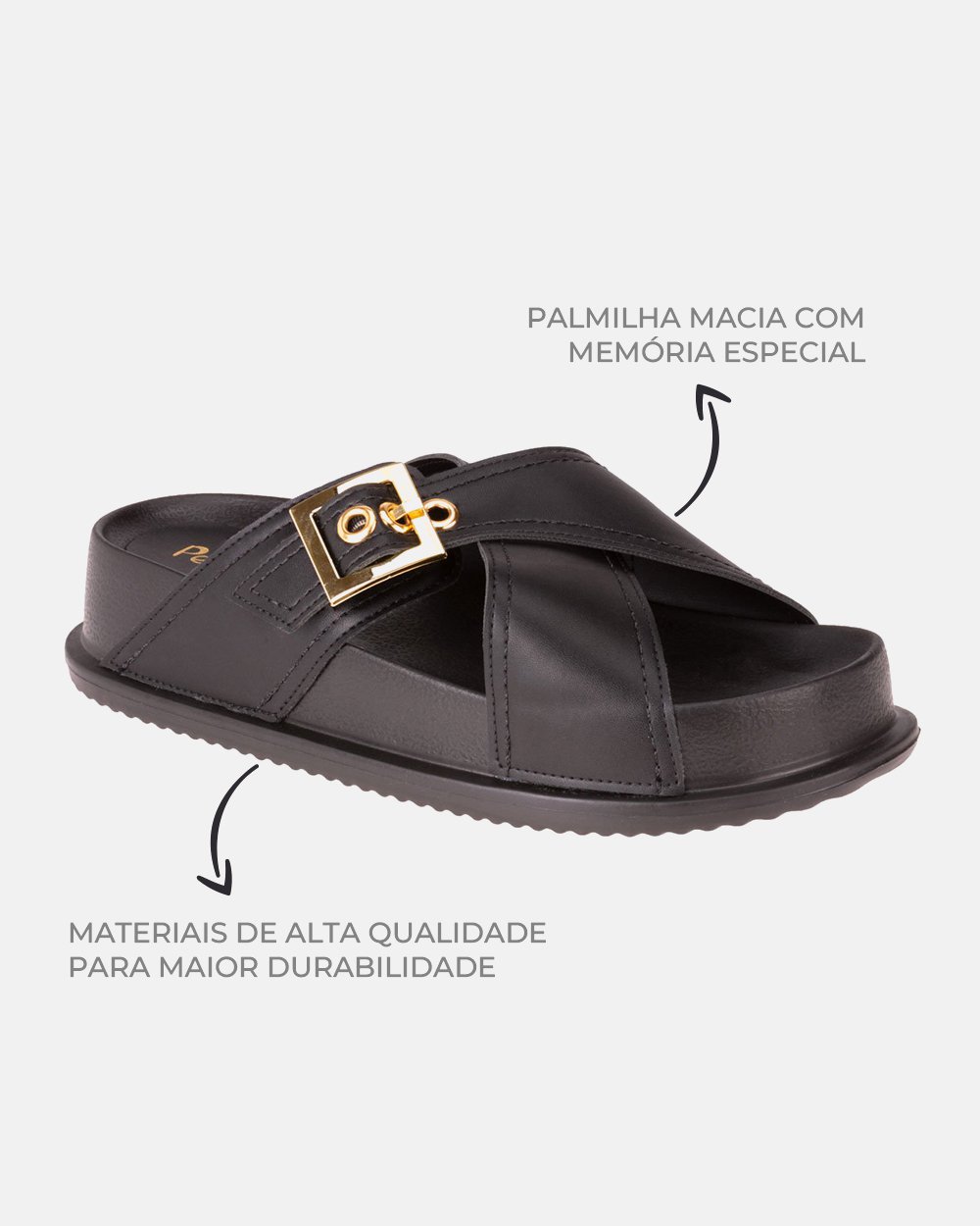 Sandália com tecnologia Wide Fit