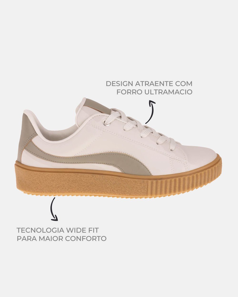 Sandália com tecnologia Wide Fit