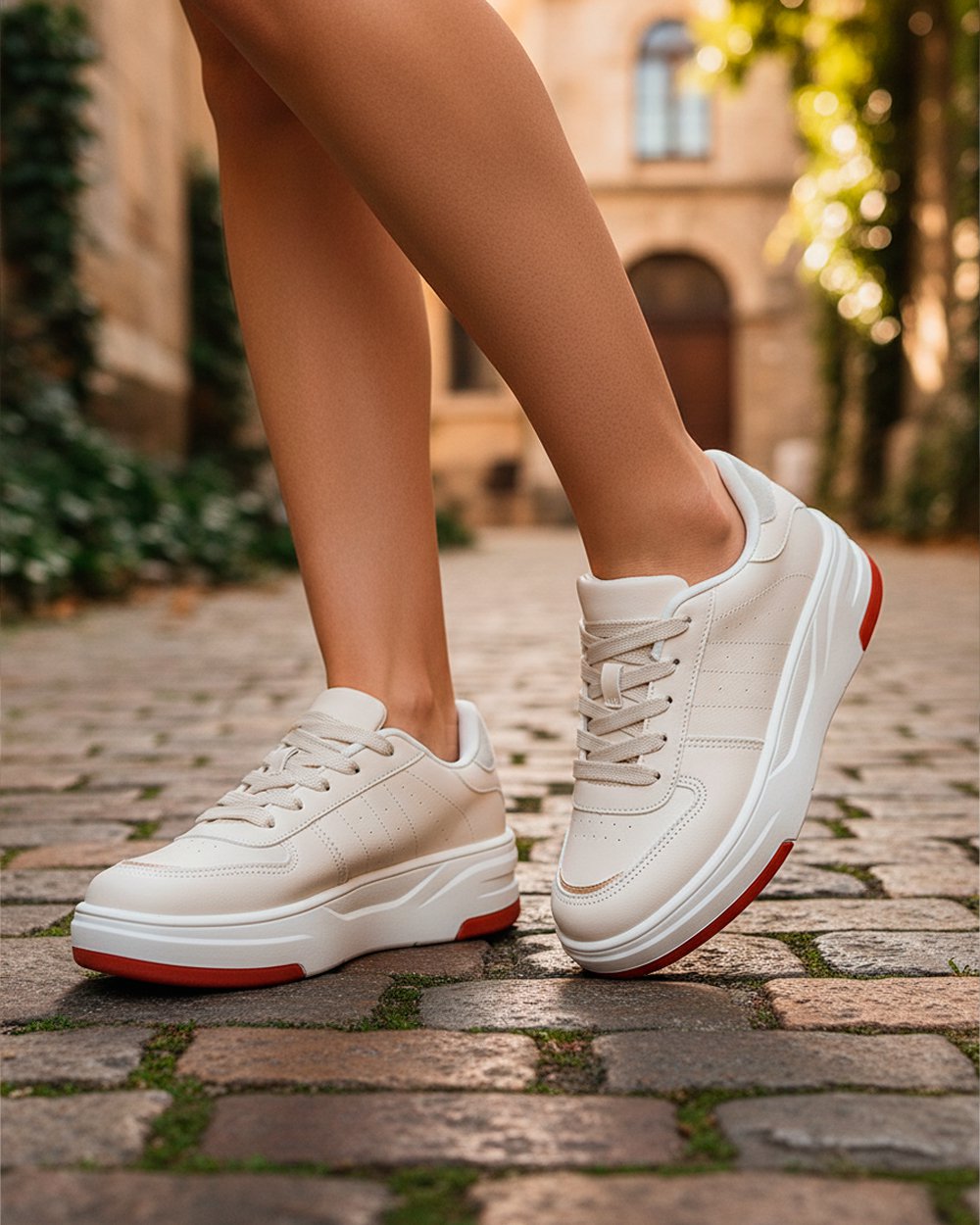FTWフィオーラ Sneaker Feminino Resedá - Off White | Pé Relax Calçados Confortáveis