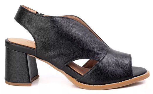 Sandália Peep Toe Veneza Preta - 01