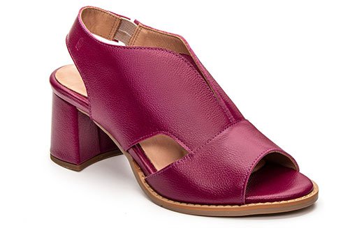 Sandália Peep Toe Veneza Pitaya - 02