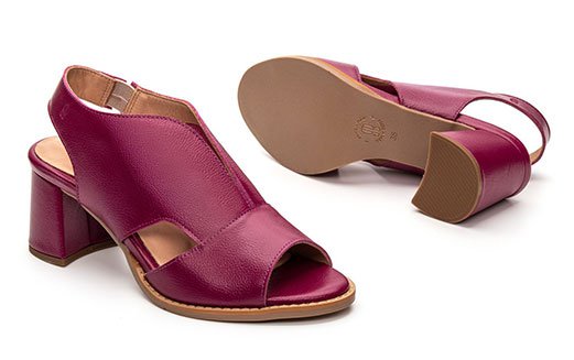 Sandália Peep Toe Veneza Pitaya - 03