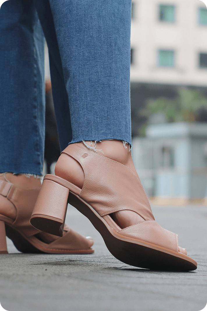 Sandália Peep Toe Veneza - Saltinho