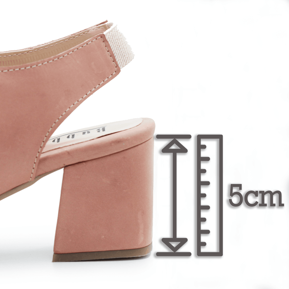 sandalia salto grosso 5cm