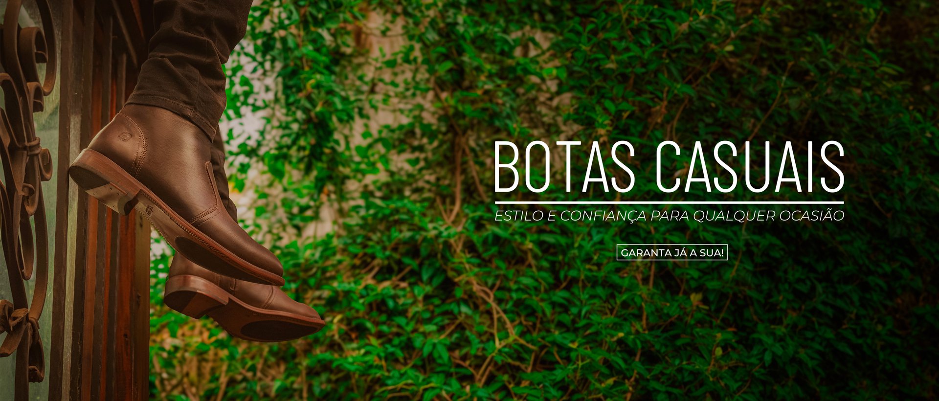 Banner de final Botinas de couro casual