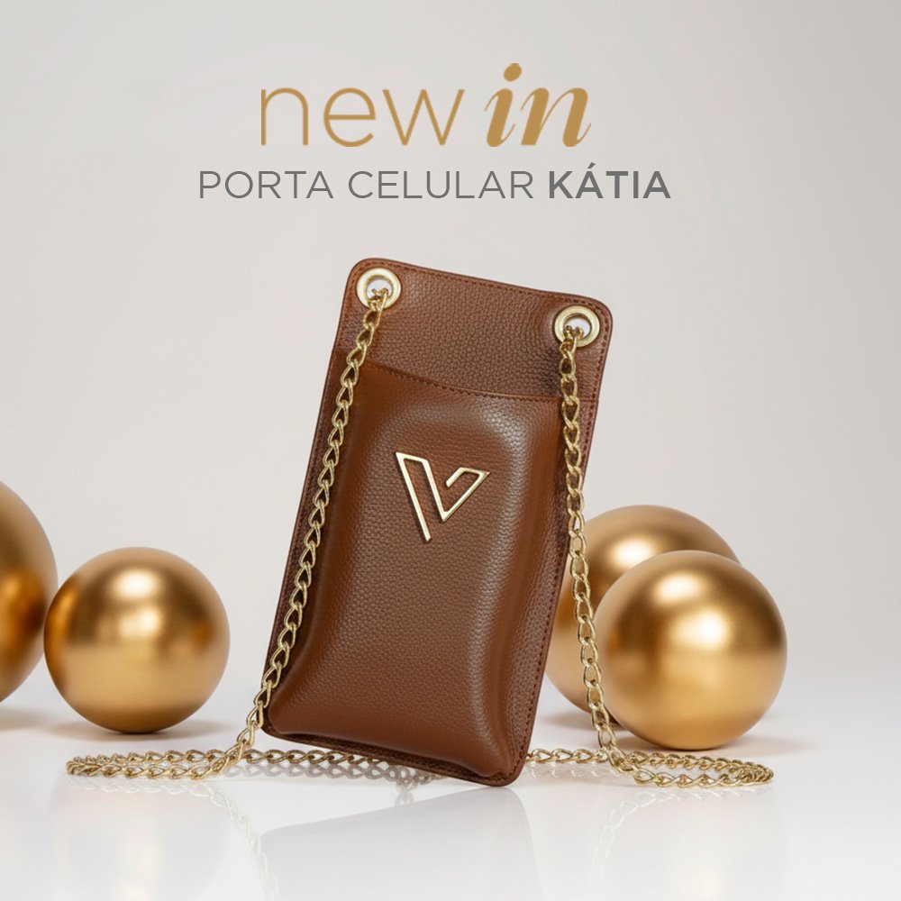 Porta celular de couro legítimo com cashback na loja vittal